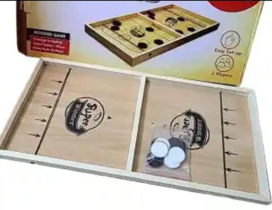 SLING PUCK BOARD WOODEN GAME