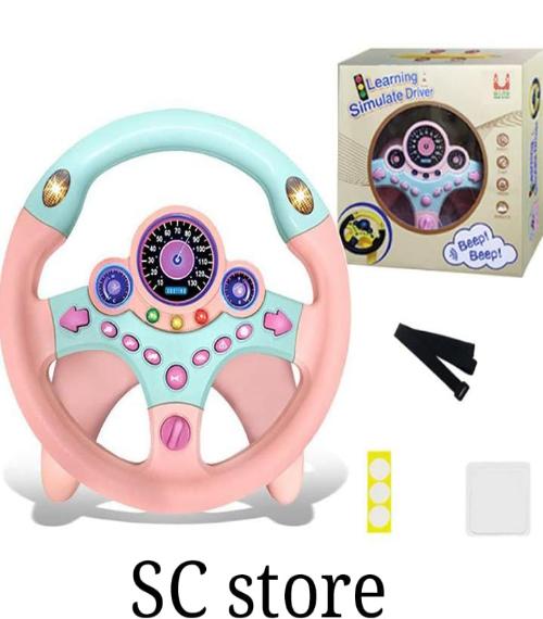 Steering Wheel Toy with Lights Music